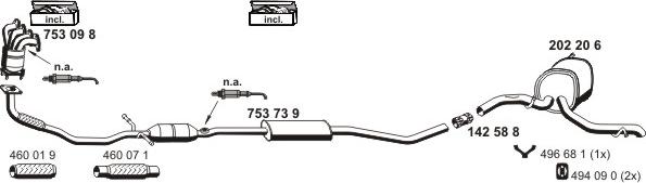 ERNST 010293 - Система випуску ОГ autocars.com.ua