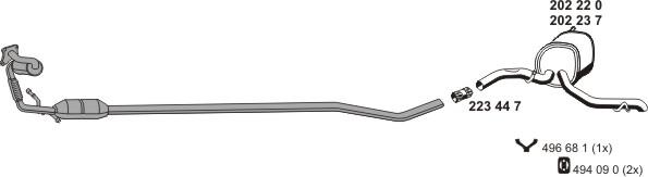 ERNST 010294 - Система випуску ОГ autocars.com.ua