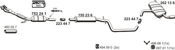 ERNST 010304 - Система випуску ОГ autocars.com.ua