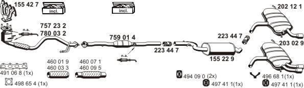 ERNST 010305 - Система випуску ОГ autocars.com.ua