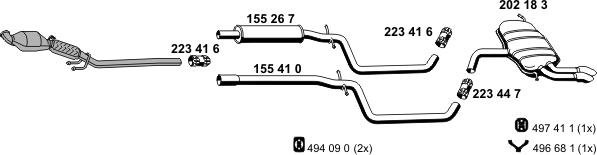 ERNST 010308 - Система випуску ОГ autocars.com.ua