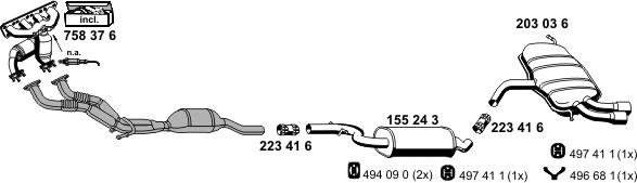 ERNST 010311 - Система випуску ОГ autocars.com.ua