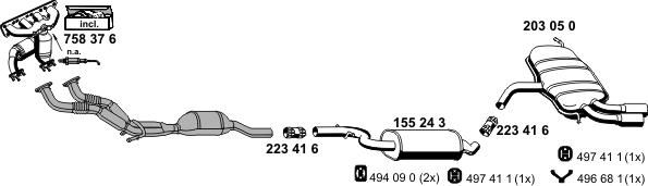 ERNST 010312 - Система випуску ОГ autocars.com.ua