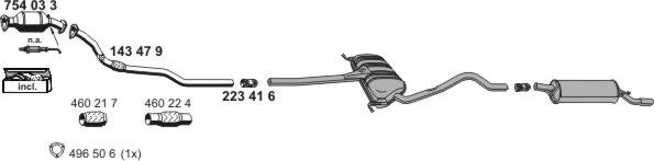 ERNST 010337 - Система випуску ОГ autocars.com.ua