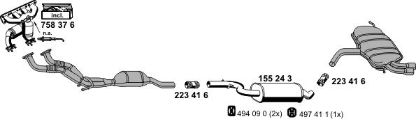 ERNST 010410 - Система випуску ОГ autocars.com.ua