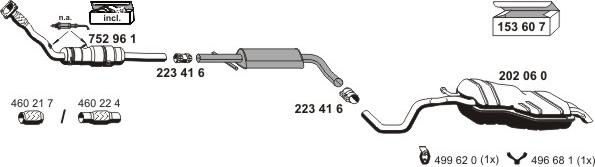 ERNST 010445 - Система випуску ОГ autocars.com.ua