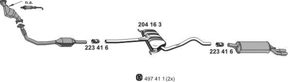 ERNST 010451 - Система випуску ОГ autocars.com.ua