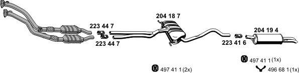 ERNST 010477 - Система випуску ОГ autocars.com.ua
