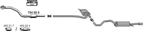 ERNST 010479 - Система випуску ОГ autocars.com.ua