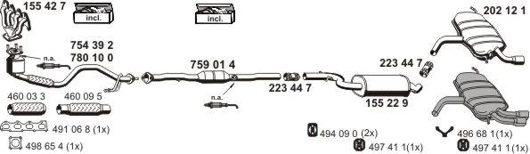 ERNST 010492 - Система випуску ОГ autocars.com.ua