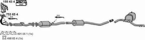 ERNST 010500 - Система випуску ОГ autocars.com.ua