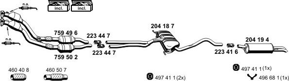 ERNST 010544 - Система випуску ОГ autocars.com.ua