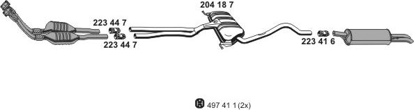 ERNST 010559 - Система випуску ОГ autocars.com.ua
