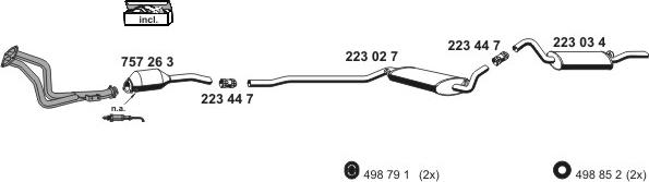 ERNST 010571 - Система випуску ОГ autocars.com.ua
