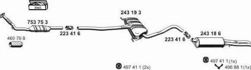 ERNST 010598 - Система випуску ОГ autocars.com.ua