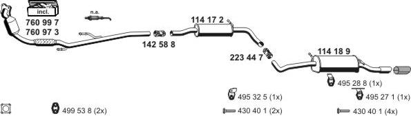 ERNST 010684 - Система випуску ОГ autocars.com.ua