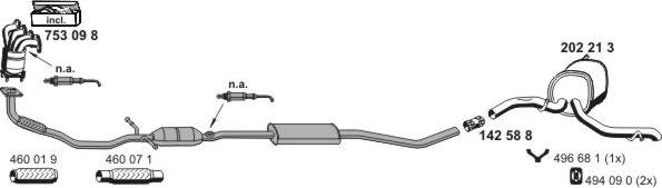 ERNST 010743 - Система випуску ОГ autocars.com.ua