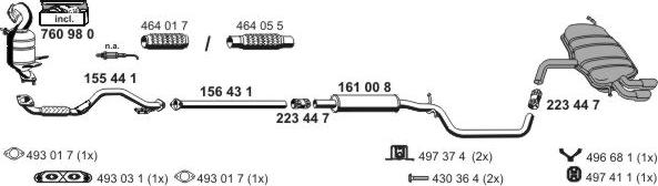 ERNST 010870 - Система випуску ОГ autocars.com.ua