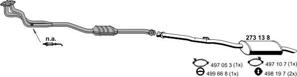 ERNST 020019 - Система випуску ОГ autocars.com.ua