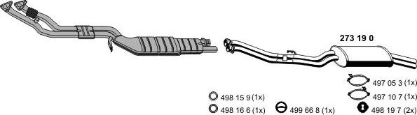 ERNST 020023 - Система випуску ОГ autocars.com.ua