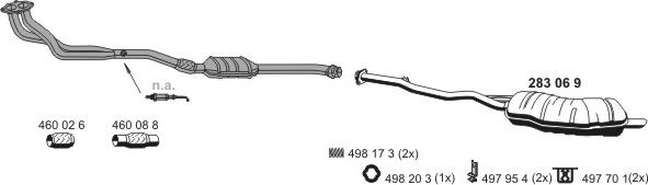 ERNST 020058 - Система випуску ОГ autocars.com.ua