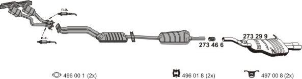 ERNST 020100 - Система випуску ОГ autocars.com.ua