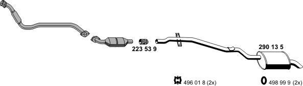 ERNST 020195 - Система випуску ОГ autocars.com.ua