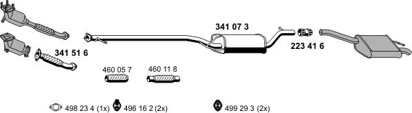 ERNST 031499 - Система випуску ОГ autocars.com.ua