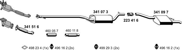 ERNST 031501 - Система випуску ОГ autocars.com.ua