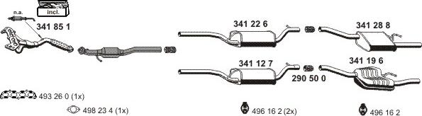 ERNST 030234 - Система випуску ОГ autocars.com.ua