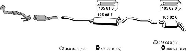 ERNST 030269 - Система випуску ОГ autocars.com.ua