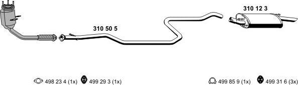 ERNST 030290 - Система випуску ОГ autocars.com.ua
