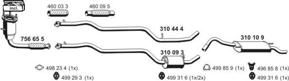 ERNST 030291 - Система випуску ОГ autocars.com.ua