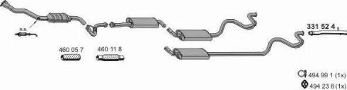 ERNST 030355 - Система випуску ОГ autocars.com.ua