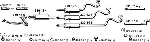 ERNST 030375 - Система випуску ОГ autocars.com.ua