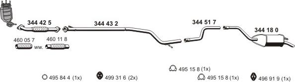 ERNST 030966 - Система випуску ОГ autocars.com.ua