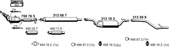 ERNST 031088 - Система випуску ОГ autocars.com.ua