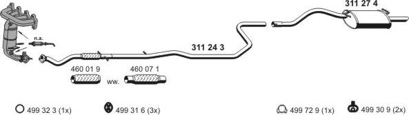 ERNST 031186 - Система випуску ОГ autocars.com.ua
