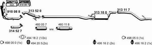 ERNST 031197 - Система випуску ОГ autocars.com.ua