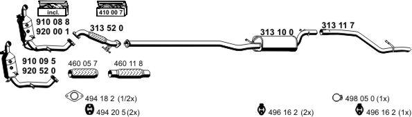 ERNST 031204 - Система випуску ОГ autocars.com.ua
