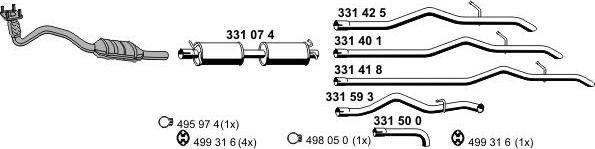 ERNST 031211 - Система випуску ОГ autocars.com.ua