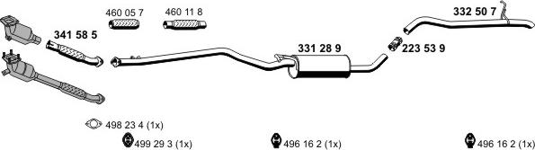 ERNST 031389 - Система випуску ОГ autocars.com.ua