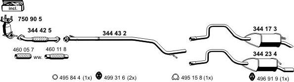 ERNST 031559 - Система випуску ОГ autocars.com.ua