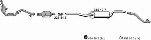 ERNST 031855 - Система випуску ОГ autocars.com.ua