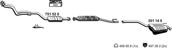 ERNST 040138 - Система выпуска ОГ autodnr.net