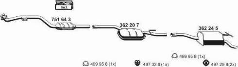 ERNST 040257 - Система выпуска ОГ avtokuzovplus.com.ua