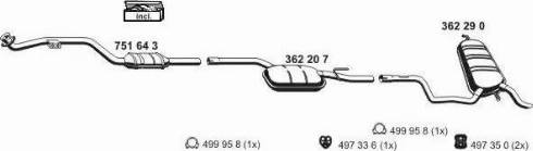ERNST 040267 - Система випуску ОГ autocars.com.ua