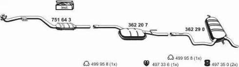 ERNST 040270 - Система випуску ОГ autocars.com.ua