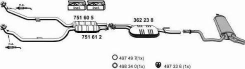 ERNST 040273 - Система випуску ОГ autocars.com.ua