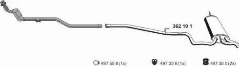 ERNST 040281 - Система випуску ОГ autocars.com.ua